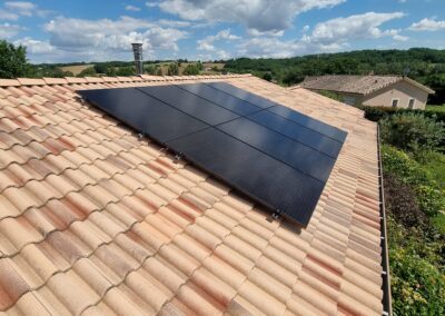 Projet photovoltaïque Particulier en Autoconsommation photovoltaïque à La-Salvetat-Belmontet – Installateur agréé SUNPOWER à Montauban, Tarn-et-Garonne